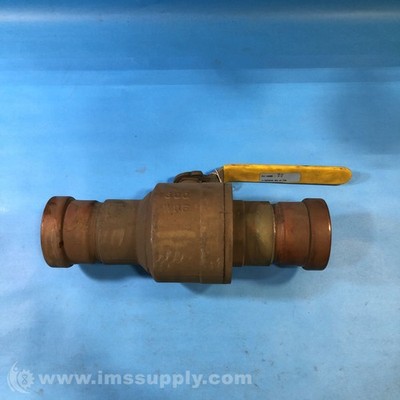 Milwaukee Valve 600 WOG 2 1/2'' Brass Ball Valve with Handle USIP