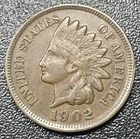 1902 Indian Head Cent Penny 1c XF Extra Fine