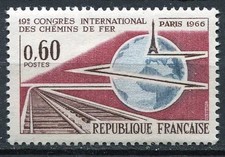 TIMBRE FRANCE N° 1488 ** CONGRES DES  CHEMINS DE FER   NEUF SANS CHARNIERE