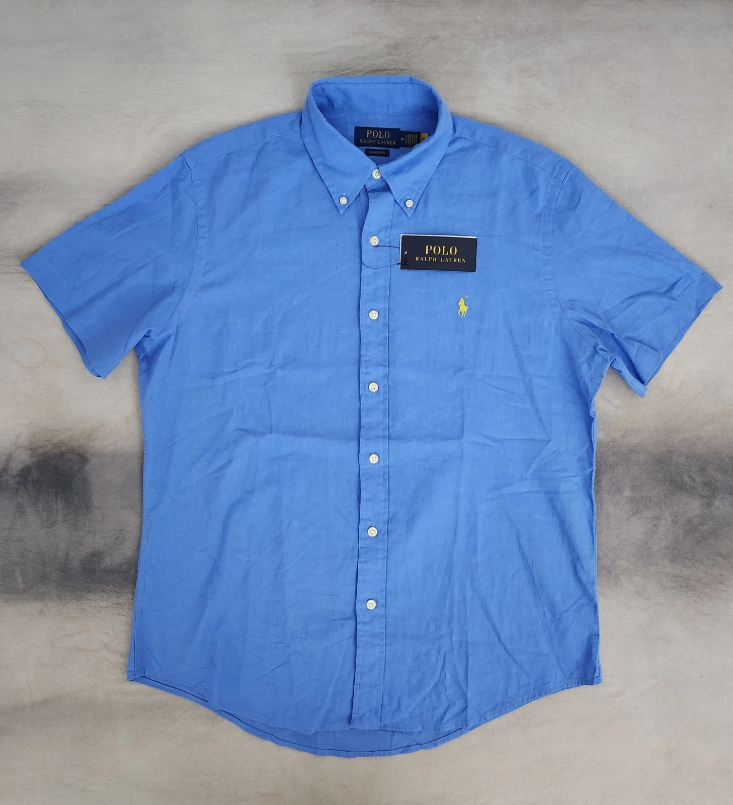 Polo Ralph Lauren Classic Fit Linen Cotton Button SS HRB IS BLU Men's Medium New
Opens in a new wind
