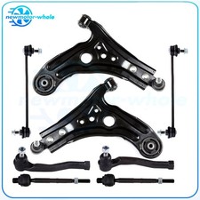 8x Lower Control Arms Ball Joints Tie Rod Ends For Chevrolet Aveo 1.6L 2004-11
