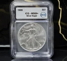1999 American Silver Eagle ICG MS69+ 1 oz Silver Coin NO RESERVE Auction!