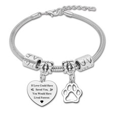 Memorial Bracelet for Loss of Loved One - Sympathy Gift for Pet Remembrance, ...