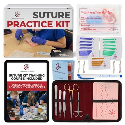 Suture Kit for Students + Access to The Apprentice Academy's in-Depth Online ...