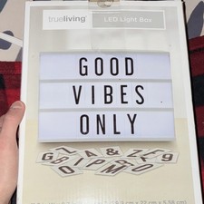 True Living LED Light Box Interchangeable Let...