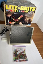 Vintage 1978 Hasbro Original Lite Brite w/ Box, Pegs, Sheets bulb doesn t work