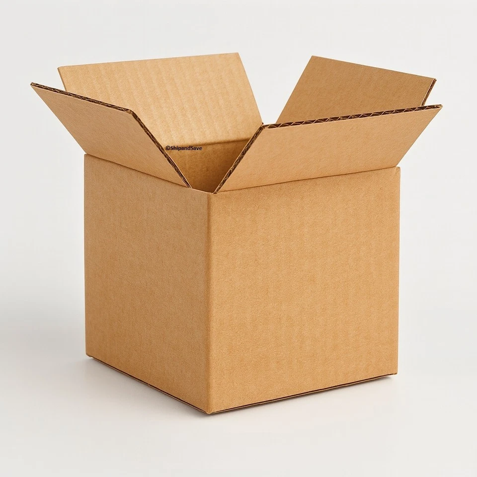 4x4x4 Premium Corrugated Shipping Boxes – Small Mailing Cartons | 25 50 100 200 - Image 2 of 4