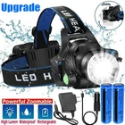 9900000LM Super Bright LED Headlamp Rechargeable Headlight Flashlight Head Torch