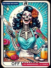 5D Diamond Art Kits for Adults Beginners, Skull Skeleton Chef Diamond Painting K
