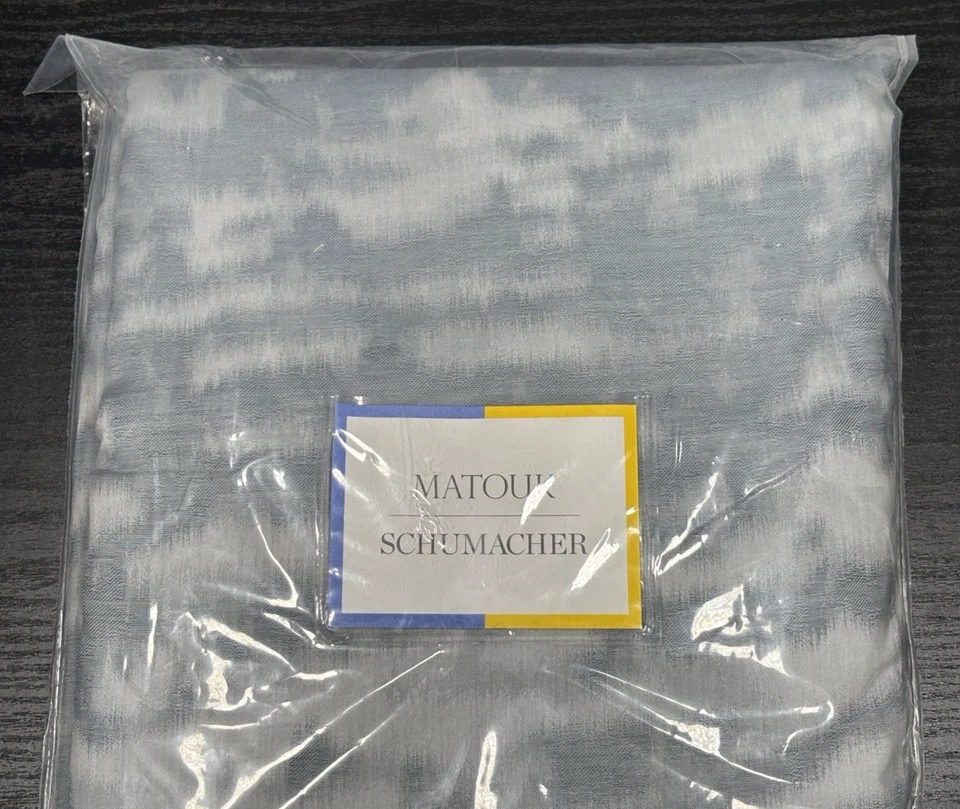 Matouk Schumacher SERENGETI King 被套 海蓝色 108x96 棉提花 — 第 4/4 张图片