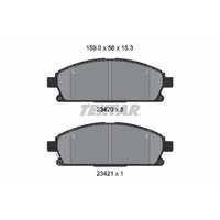 Bremsbelagsatz Textar 2342006, Vorne