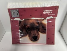 VTG 90  s Mead Trapper Keeper Cocker Spaniel 3 Ring Binder w/ 3 Cuties Folders