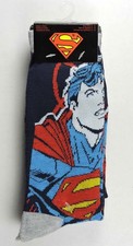 Superman Logo Socks 2pr DC Comics HYP Size 6-12 Unisex Novelty New with tags
