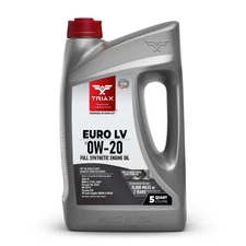 Triax Euro LV 0W-20 Full Synthetic PAO Esters Engine Oil (5 Quart)