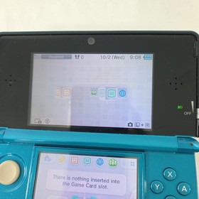Nintendo 3DS Aqua Blue  CTR-001 READ DESCRIPTION - DOESNT READ GAMES - TESTED