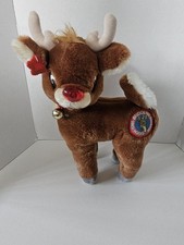 Vintage Applause Rudolph The Red-Nosed Reindeer Plush Light-Up Nose 16  