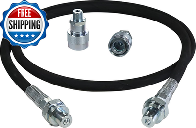 #ad 5.9FT Hydraulic Hose 10000 PSI Working Pressure with 2 High Tensile Steel... $63.32