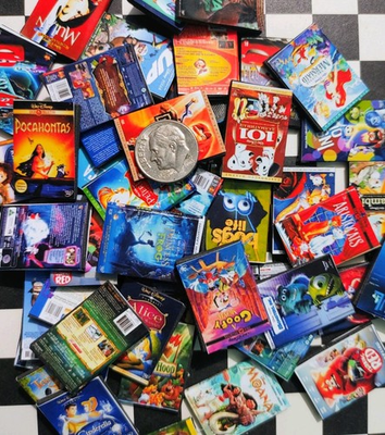 #ad miniature dollhouse accessories lot 1:6 Size. 10 Random Dvds ONLY $18.00