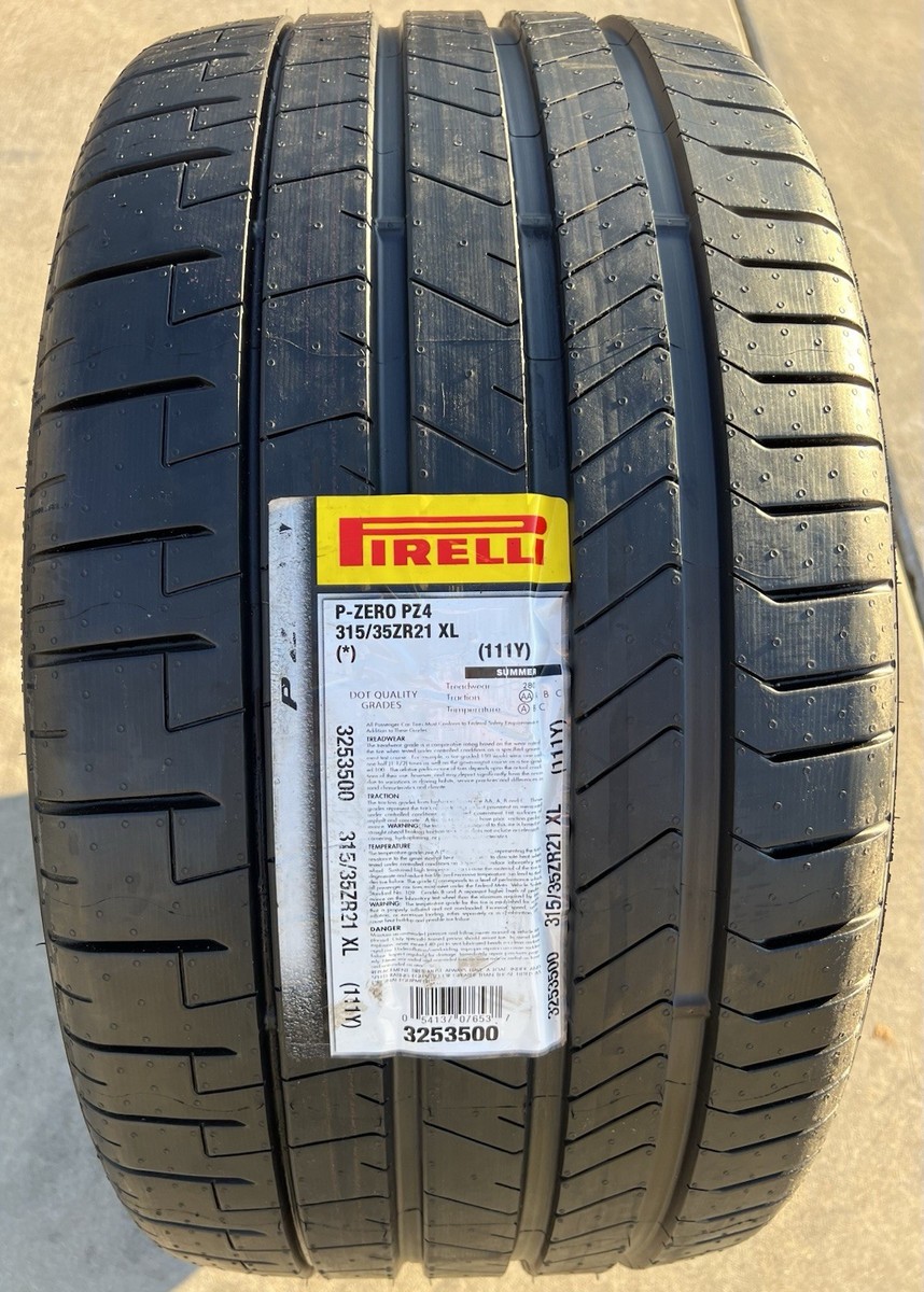 Set of TWO BRAND NEW 315/35ZR21 (111Y) Pirelli P Zero PZ4 Sport