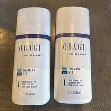 2x OBAGI Nu-Derm Foaming Gel 2oz Each Sealed 