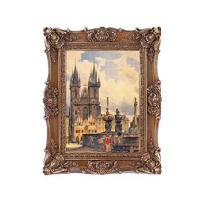 SIKOO 4x6 Vintage Picture Frame Antique Ornate Bronze Gold 4x6,