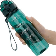 Kids Water Bottle 17oz Tritan BPAFree LeakProof Straw Motivational Reusable Scho