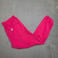 Carhartt Force Womens M Pink Jogger Scrub Pants Utility Pockets Drawstring