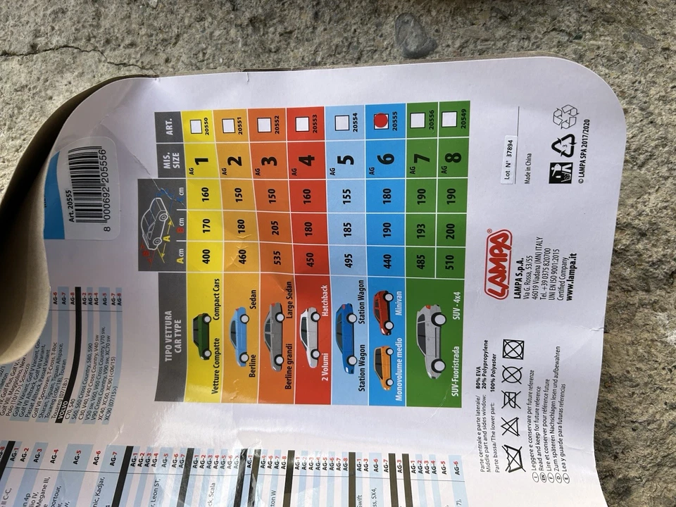 Telo Antigrandine Auto Lampa Meteo Max2 Ag6 - Immagine 2 di 4