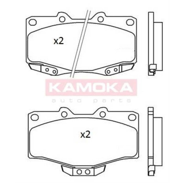 Kamoka BremsbeläGe Vorne FüR Toyota Land Cruiser 90 4 Runner Vw Taro-image