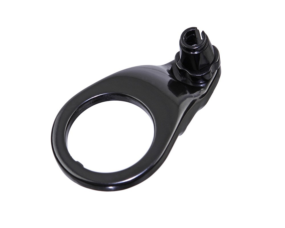 ALTALINE BICYCLE ALLOY THREADED FRONT CABLE HANGER 1-1/8 W/ ADJUSTER BLACK.