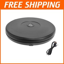 10" Black Electric Rotating Display Stand with LED