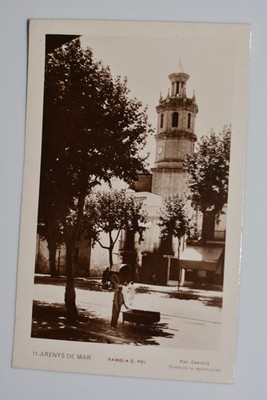 Arenys de Mar in Catalona (Near Barcelona), Spain Photo Postcard (UNPOSTED)