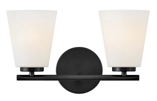 Lark 85422 Bri 2 Light 15"W Vanity Light - Nickel - Picture 4 of 10