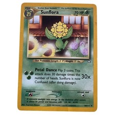 Pokemon TCG Sunflora 50/111 Neo Genesis Stage 1 Grass Regular English Card