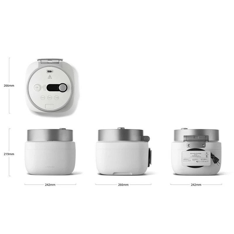 BALMUDA The Gohan White　K08A-WH BALMUDA K08A-BK BALMUDA The Gohan (Balmuda The Gohan) 3 Cups