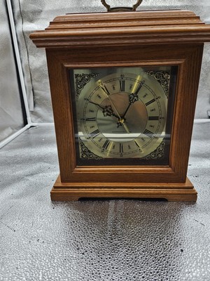 Vintage Westminster Chime Mantel Clock Quartz Roman Numeral Japan