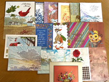 Vintage Lot of 18 Greeting Cards 1970's - Birthday, Get Well with Box Unused