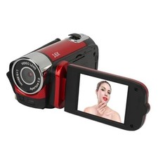 1080PDigital Camera, 16MP Camcorder with 2.4 Inch Rotatable Screen, 16X Red