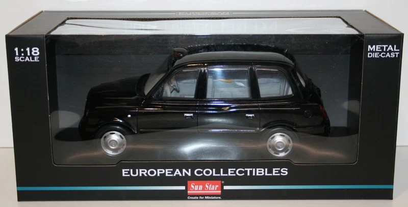 Sun Star 1/18 Diecast - 5251 - 2007 London Taxi Cab TX4 - Black - Image 4 of 4