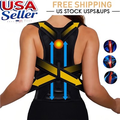 Back Posture Corrector Women Men Spine Back Support Upper and Middle Back Brace