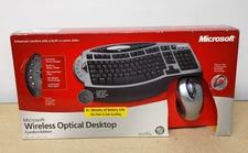 Microsoft Wireless Optical Desktop Comfort Edition Keyboard Mouse Receiver Set
