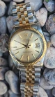VINTAGE ROLEX DATEJUST 16013 TAPESTRY CHAMPAGNE DIAL MEN'S AUTOMATIC WATCH 1986