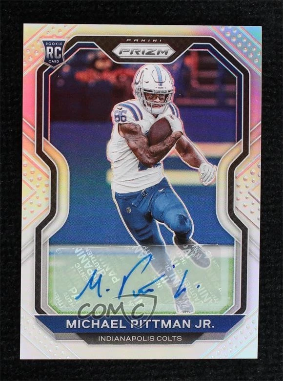 2020 Panini Prizm Silver Prizm Michael Pittman Jr #333 Rookie Auto RC