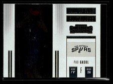 2017-18 Panini Contenders #15 Pau Gasol Hall of Fame Contenders card