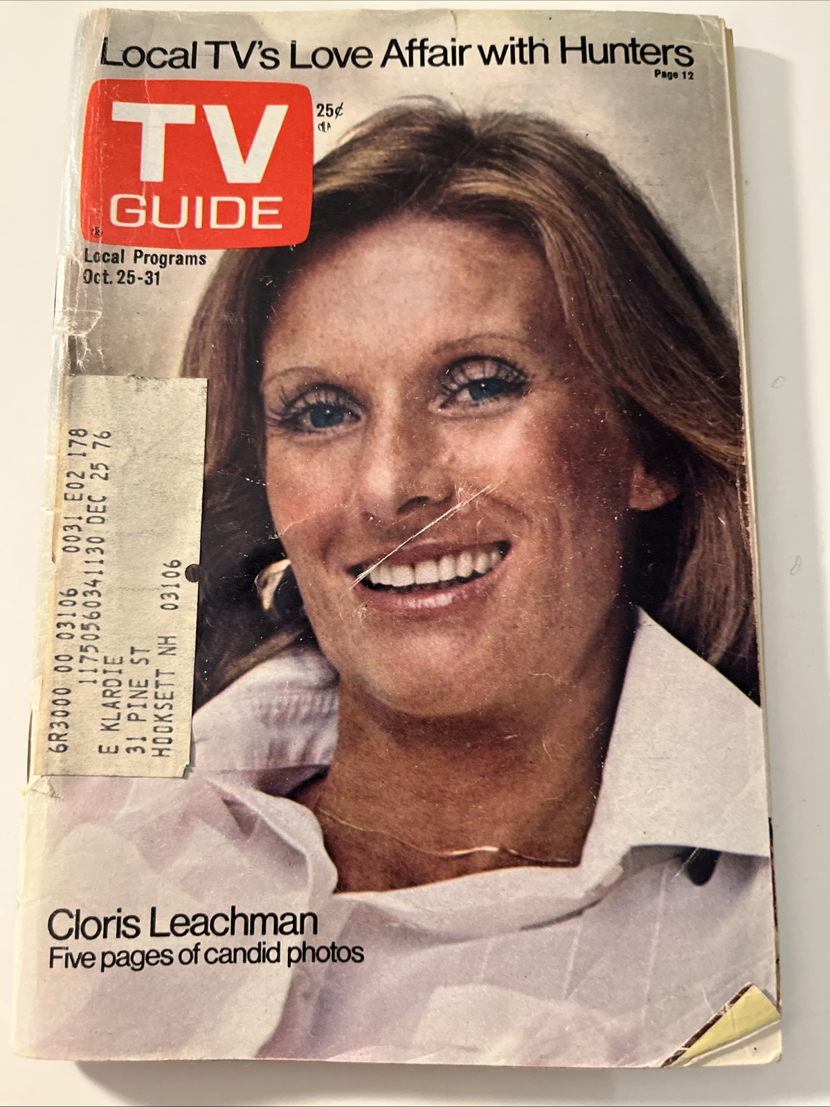 1975 Oct 25-31 TV GUIDE Martin Sheen Cloris Leachman Hunters