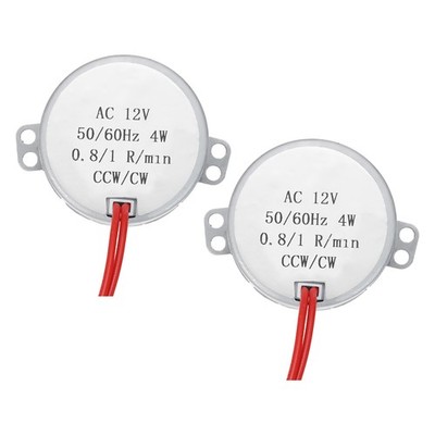 12V 0.8-1RPM 4W 2pc Dual Shaft Synchronous Motor