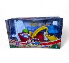 Fisher-Price Little People Lil’ Sea Skiff Boat J4422 Retired NIB Ocean Set 