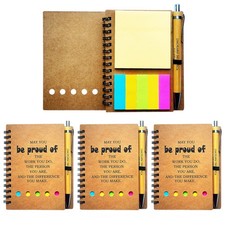 4 Set Spiral Notebook with Pen,60 Sheets,Office/School Supplies,5.7 x 4 SET