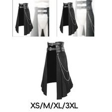 Herren--Rock, A-Linie, -Dekoration, verstellbare Taille, t&auml;glicher halber Rock
