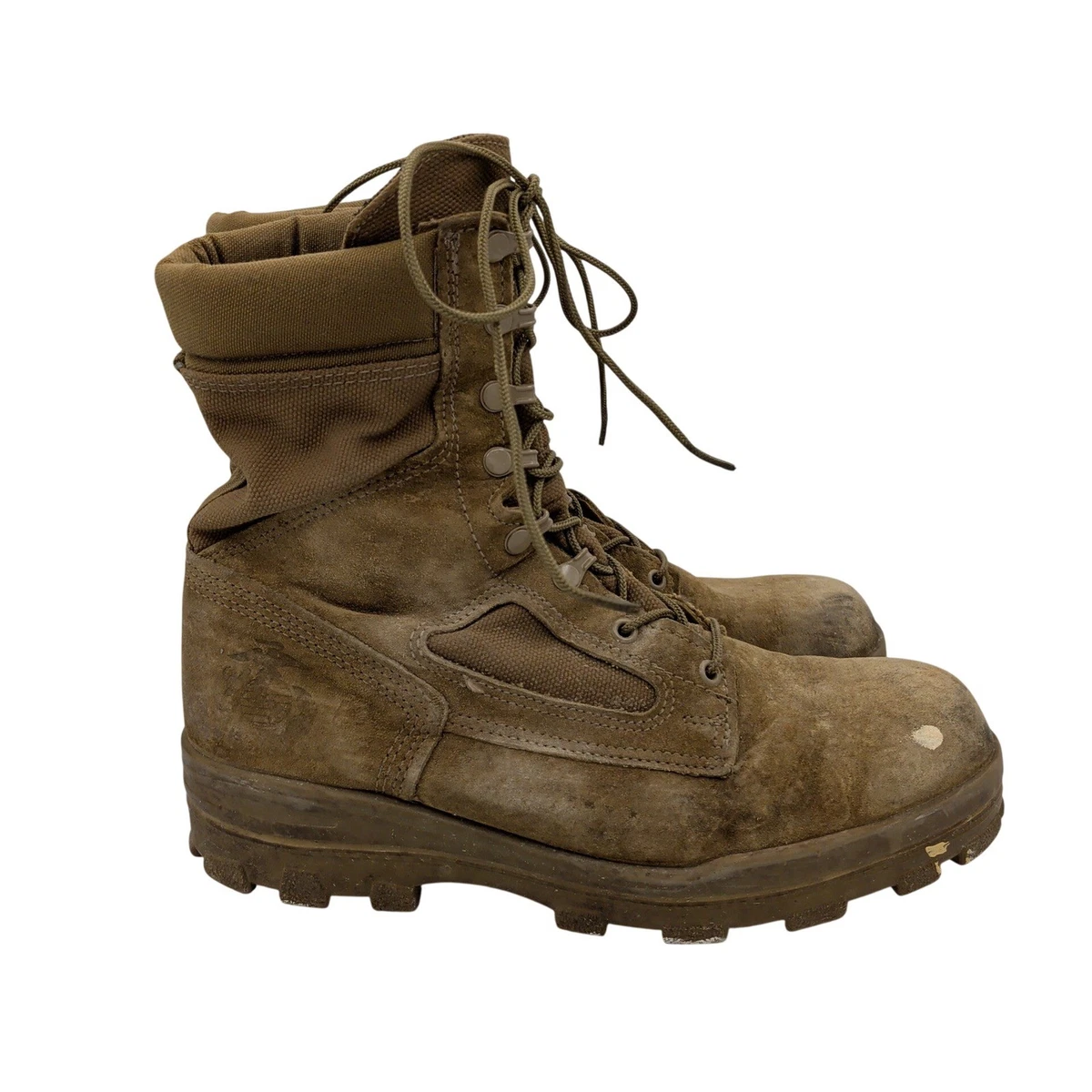 Bates Vibram Military USMC Combat Steel Toe Suede Boots Men\'s Size 13.5 W Bates USMC Military Temperate Weather Combat | Mercari main image 2